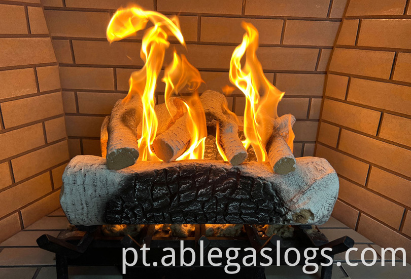 Light Weight Charred Gas Logs Jpg